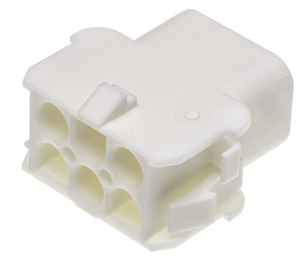 TE Connectivity, Universal MATE-N-LOK Female Connector Housing, 6.35mm Pitch, 6 Way, 2 Row
