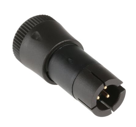 Binder Circular Connector, 3 Contacts, Cable Mount, Subminiature Connector, Plug, Male, IP40, 719 Series