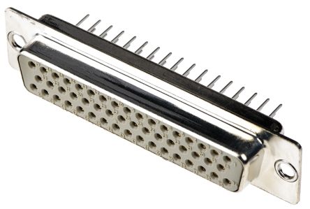 HARTING D-Sub Standard Sub-D Steckverbinder Buchse, 50-polig / Raster 2.76mm, Durchsteckmontage Lötanschluss