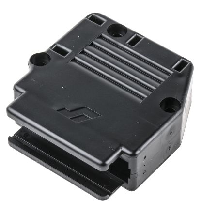 Amphenol ICC 863093C Series Thermoplastic Angled, Straight D Sub Backshell, 25 Way, Strain Relief