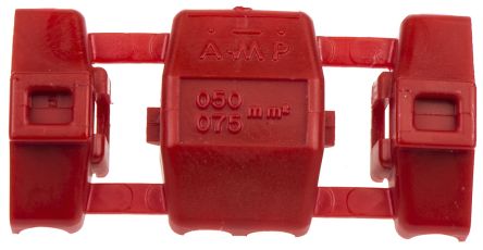 TE Connectivity Kabelspleißverbinder, Abzweigverbinder, Rot, 20 → 18,5 AWG, Ø 12.5mm, Ges.L 17.5mm