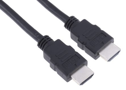RS PRO HDMI-Kabel A HDMI Stecker B HDMI Stecker, 2m, Schwarz