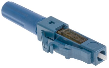 RS PRO Conector De Fibra óptica LC, De Color Azul, Pulido PC, Modo Único, Símplex, Para Fibra De 9/125μm, P. Inserción