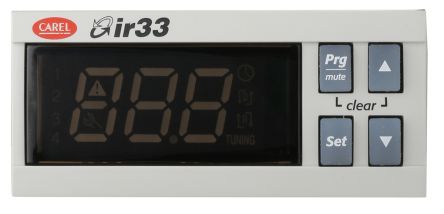 Carel IR33 PID Temperaturregler Tafelmontage, 2 X Analog, Relais Ausgang/ Analog, Digital, NTC, PTC Eingang, 12