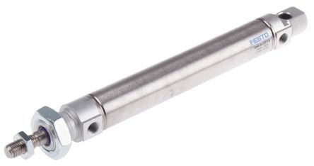Festo Pneumatic Cylinder - 19224, 25mm Bore, 125mm Stroke, DSNU Series, Double Acting