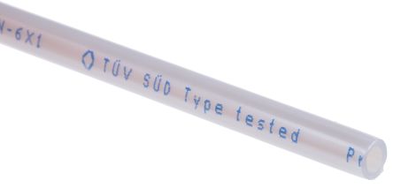 Festo Compressed Air Pipe Silver Polyurethane 6mm X 50m PUN Series, 152586
