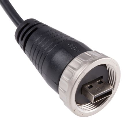 RS PRO USB-Kabel, USBA / USBA, 2.1m USB 2.0 Schwarz