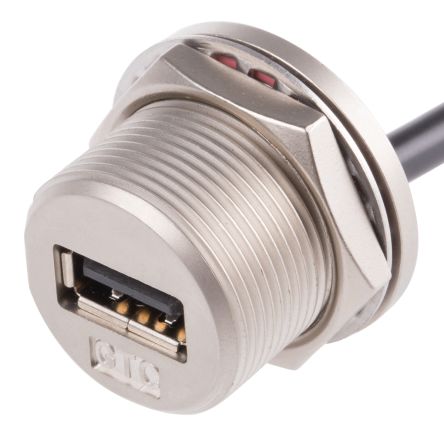 RS PRO USB-Kabel, USBA / USBA, 200mm USB 2.0 Schwarz