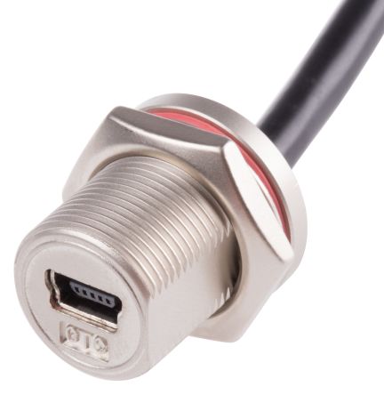 RS PRO USB-Kabel, Mini-USB B / Mini-USB B, 200mm USB 2.0 Schwarz