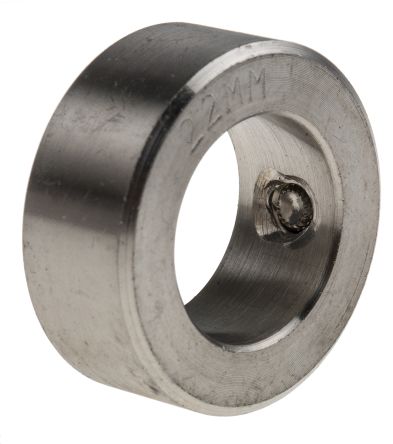 RS PRO 轴环, 22mm轴直径, 一件, 紧定螺钉, 耐腐蚀, 不锈钢, 36mm外径, 14mm宽度