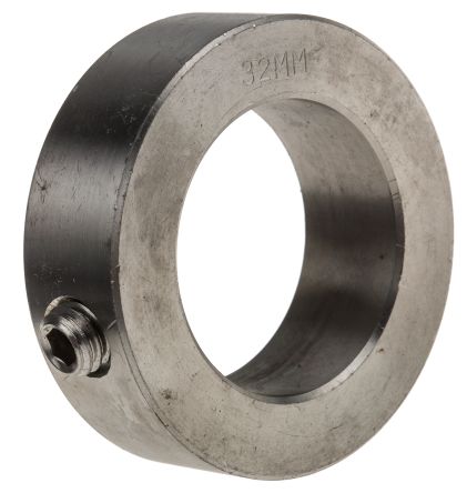 RS PRO 轴环, 32mm轴直径, 一件, 紧定螺钉, 耐腐蚀, 不锈钢, 50mm外径, 16mm宽度