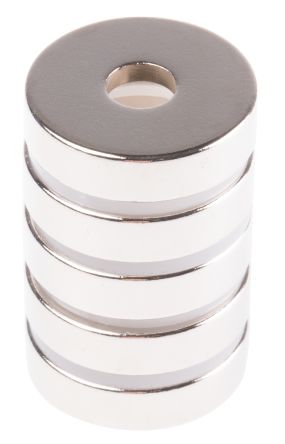 Eclipse Neodym Magnet, Ring, 20mm Bohrung X 5mm, L. 6mm