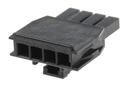 Molex Nano-Fit Steckverbindergehäuse Buchse 2.5mm, 4-polig / 1-reihig Gerade, Kabelmontage Für