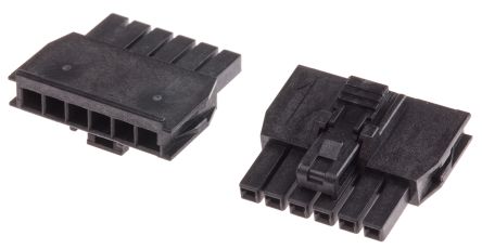 Molex Nano-Fit Steckverbindergehäuse Buchse 2.5mm, 6-polig / 1-reihig Gerade, Kabelmontage Für