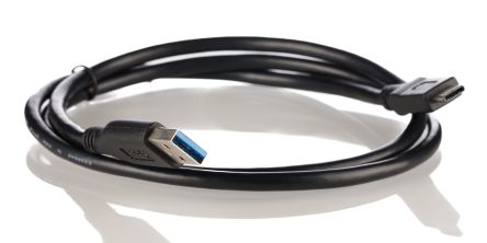 Wurth Elektronik USB-Kabel, USB C / USBA, 1m USB 3.1 Schwarz