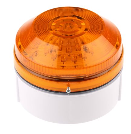Moflash Indicador Luminoso Serie LED195, Efecto Intermitente, LED, Ámbar, Alim. 20 → 30 V Ac / Dc