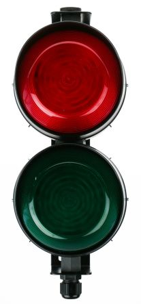 Moflash LED TL LED Signalleuchte 2-stufig LED Rot/Grün Ununterbrochenes Licht 283.5mm
