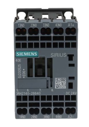Siemens Sirius Innovation 3RH2 Leistungsschütz 4 Schließer, 690 V Ac / 10 A