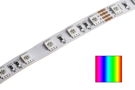 JKL Components ZFS LED-Streifen, Blau, Grün, Rot, 5m 24V Dc 60LEDs/M