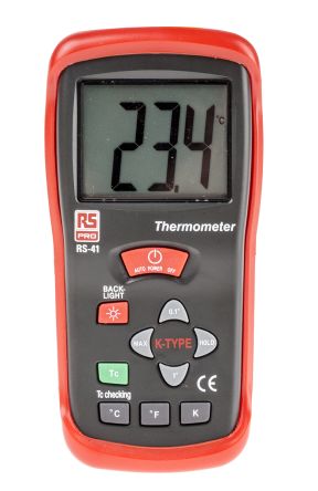 Rs Pro Rs41 Digital Thermometer 1 Input Handheld K Type Input Rs Components