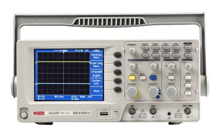 RS PRO IDS6102AU Speicher Handheld Oszilloskop 2-Kanal Analog 100MHz USB