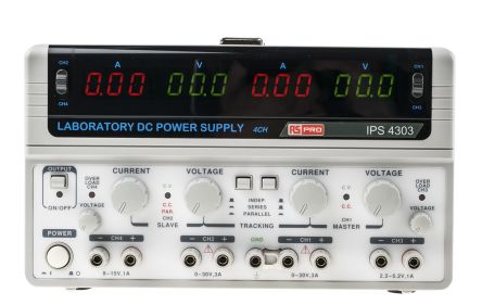 RS PRO Digital Bench Power Supply, 2 X 0 → 30V, 2 X 0 → 3A, 4-Output, 200W - RS Calibrated