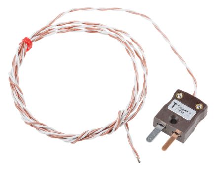 RS PRO Thermoelement Typ T / +250°C, Kabel L. 1m, ø 7/0.2mm