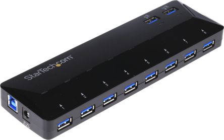StarTech.com, USB 3.0 USB-Hub, 10 USB Ports, USB A, USB, Netzteil, 201 X 60 X 24mm