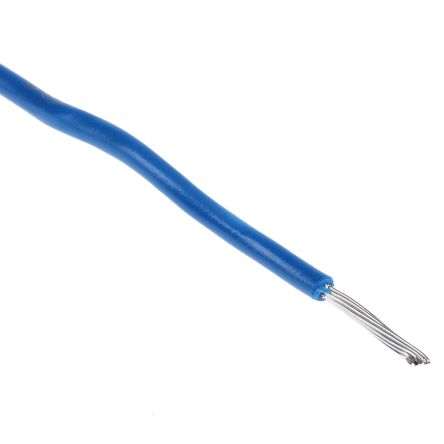 Alpha Wire Einzeladerleitung 0.81 Mm², 18 AWG 305m Blau PVC Isoliert Ø 2.01mm 16/0,25 Mm Litzen UL1007
