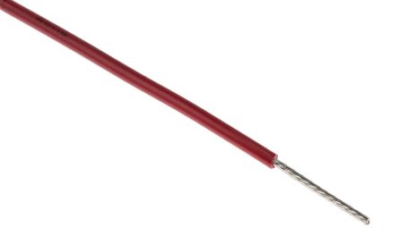 Alpha Wire Einzeladerleitung 0.51 Mm², 20 AWG 305m Rot PVC Isoliert Ø 1.75mm 10/0,25 Mm Litzen UL1007
