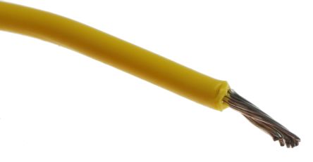 Alpha Wire Premium Series Yellow 0.51 Mm² Hook Up Wire, 20 AWG, 10/0.25 Mm, 305m, PVC Insulation