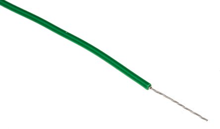 Alpha Wire Einzeladerleitung 0.23 Mm², 24 AWG 304m Grün PVC Isoliert Ø 1.42mm 7/0.20 Mm Litzen UL1007