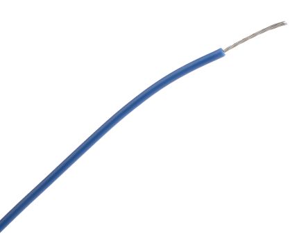 Alpha Wire Einzeladerleitung 0.23 Mm², 24 AWG 305m Blau PVC Isoliert Ø 1.42mm 7/0.20 Mm Litzen UL1007