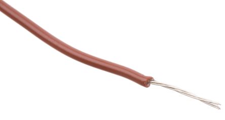 Alpha Wire Brown 0.23 Mm² Hook Up Wire, 24 AWG, 7/0.20 Mm, 305m, PVC Insulation