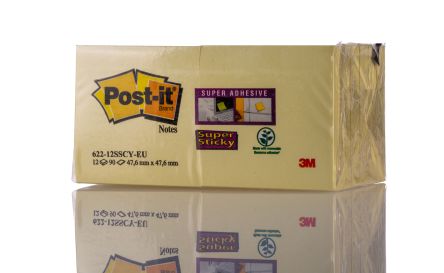 Post-It Haftnotiz, 90 Blatt, Gelb 47.6mm 47.6mm