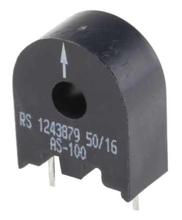 RS PRO, 50:1 Stromwandler 15A, Leitermaß 5mm, 17.2mm X 9.53mm X 20.4mm