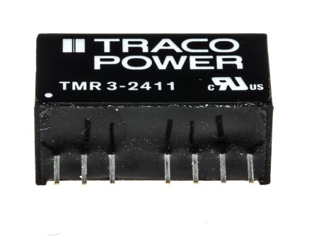 TRACOPOWER TMR 3 DC/DC-Wandler 3W 24 V Dc IN, 5V Dc OUT / 600mA 1.5kV Dc Isoliert
