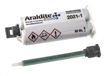 Araldite Adhésif 2021-1 Vert, Jaune, Liquide Cartouche Double 50 Ml