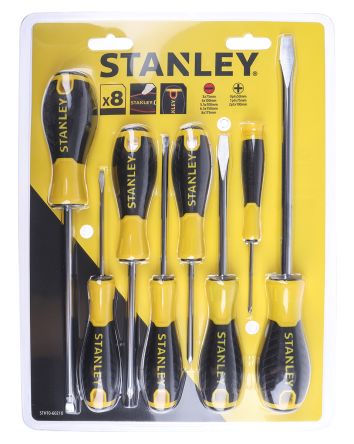 Stanley Standard-Schraubendrehersatz, 8-teilig Schlitz, PHILLIPS®