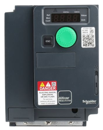 Schneider Electric Variador De Velocidad Serie ATV320, 1,1 KW, 230 V Ac, 1 Fase, 13,8 A, 0.1 → 599Hz, IP20,