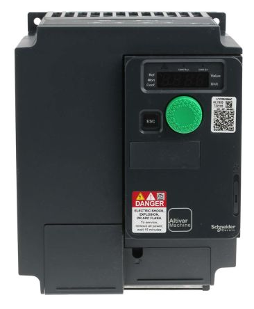 Schneider Electric Variable Speed Drive, 3 KW, 3 Phase, 400 V Ac, 11.1 A, ATV320 Series