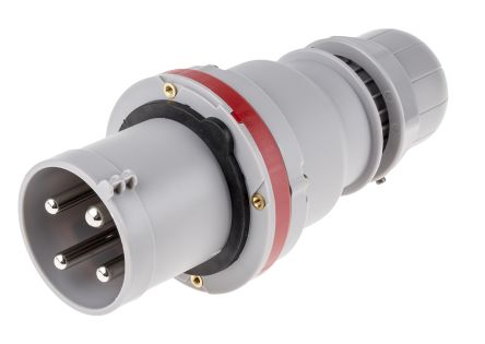 Scame Leistungssteckverbinder Stecker Rot 3P + E, 415 V / 64A, Kabelmontage IP44