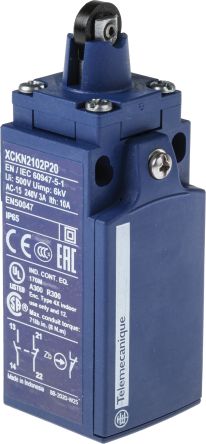 Telemecanique Sensors Telemecanique OsiSense XC Endschalter, Rollenstößel, 2-polig, Schließer/Öffner, IP 65, Kunststoff, 10A Anschluss M20