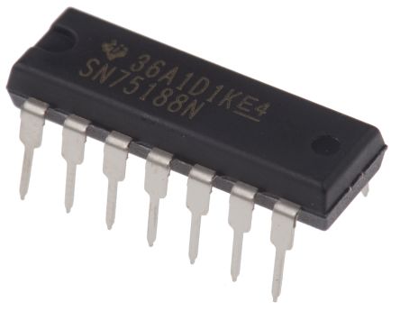 Texas Instruments SN75188N Line Transmitter, 14-Pin PDIP