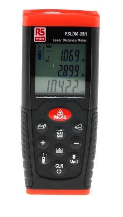 RS PRO RSLDM-35H LCD Laser Entfernungsmesser, Metrisch/zöllig, Klasse 2, 635nm