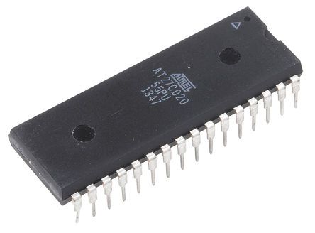Microchip EPROM AT27C020-55PU, 2Mbit, 256K X 8 Bits, 55ns, PDIP 32 Pines