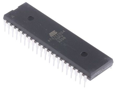 Microchip 1Mbit EPROM 40-Pin PDIP, AT27C1024-70PU