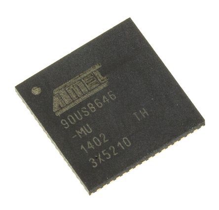 Microchip Mikrocontroller AT90 AVR 8bit SMD 64 KB QFN 64-Pin 16MHz 4 KB RAM USB
