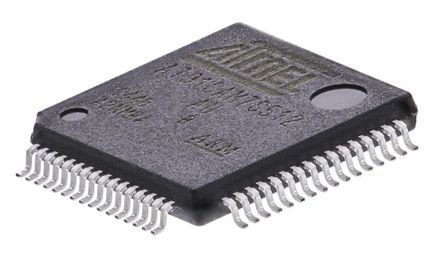 Microchip Microcontrolador AT91SAM7S512B-AU, Núcleo ARM7TDMI De 32bit, RAM 64 KB, 55MHZ, LQFP De 64 Pines