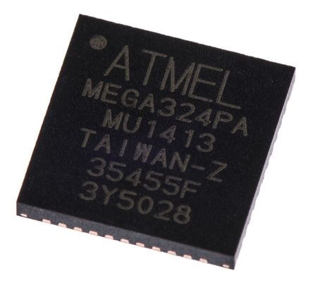 Microchip ATMEGA324PA-MU, 8bit AVR Microcontroller, ATmega, 20MHz, 32 KB Flash, 44-Pin VQFN
